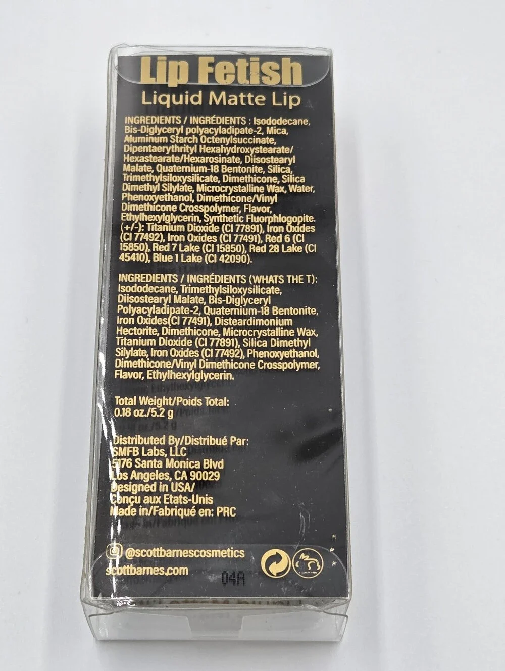 Scott Barnes Lip Fetish Liquid Matte Lip Truth Be Told NIB